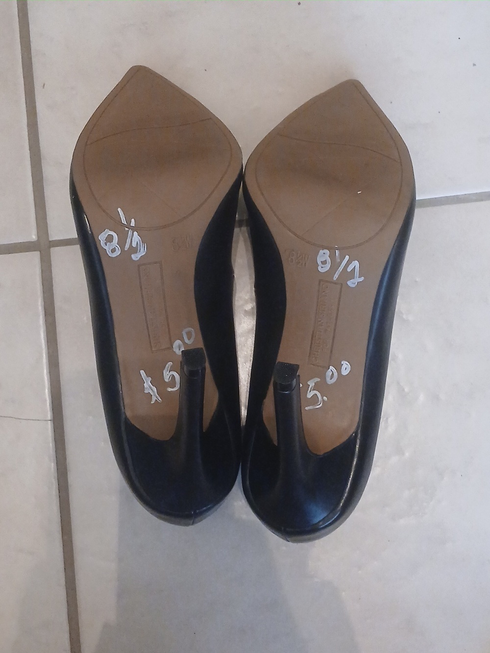 Christian Siriano For Payless Womens Pointed Toe Heel Black 8 1/2 Wide - Picture 4 of 4